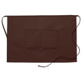 Half bistro apron with center divided pocket, style 110