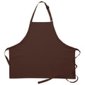 No-pocket bib apron with adjustable neck strap, style 200NP
