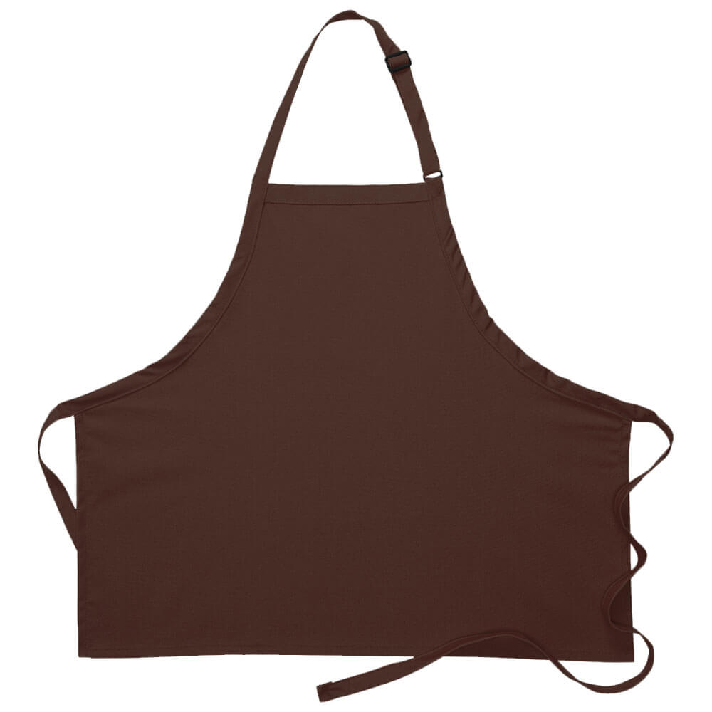 No-pocket bib apron with adjustable neck strap, style 200NP