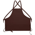 Criss cross three-pocket bib apron, style 200XX