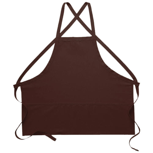 Criss cross three-pocket bib apron, style 200XX