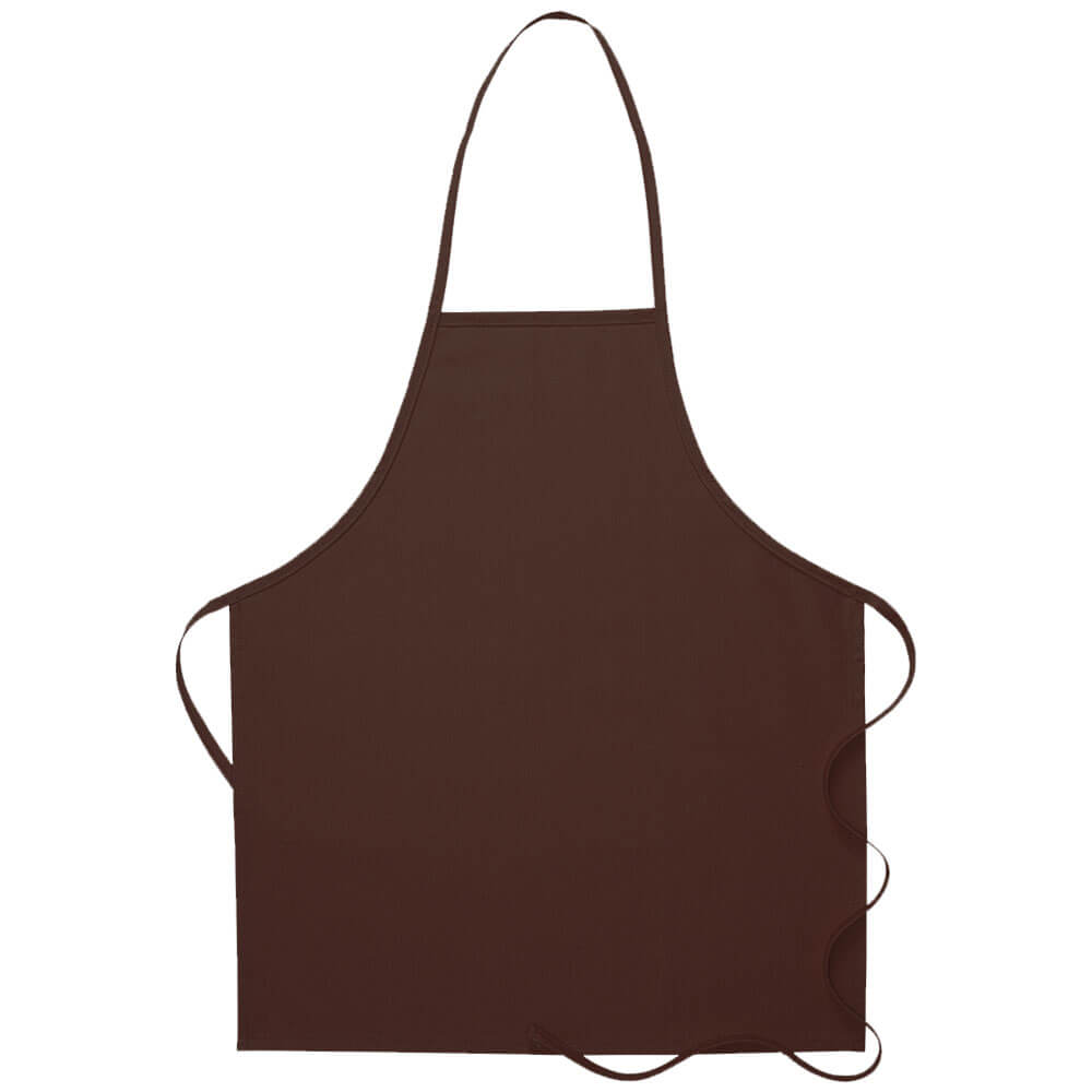 No-pocket bib apron with non-adjustable neck, style 205