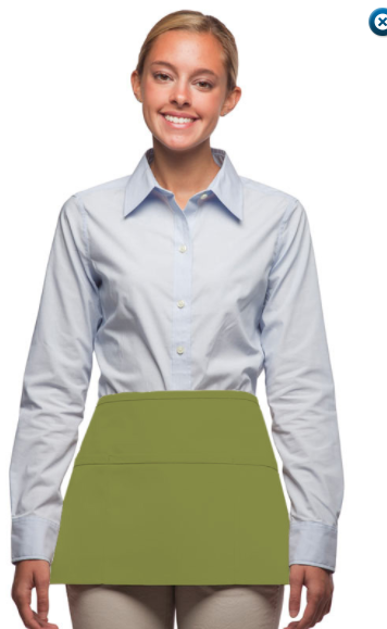 Three-Pocket Waist Apron, made in USA — product photo