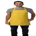 Bib apron with center divided pocket, made in USA