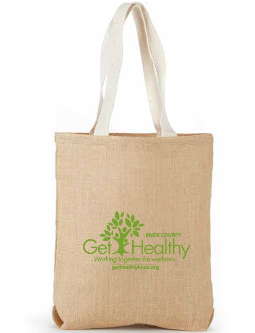 Khaki jute school book bag with web handles