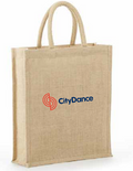 Khaki solid-front triple bottle jute wine bag